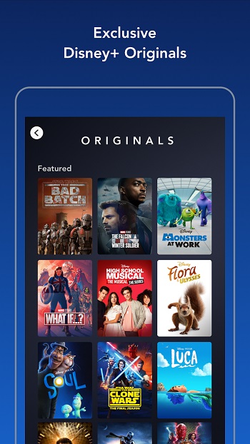 Disney+ app detail