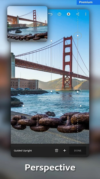 Adobe Lightroom app detail