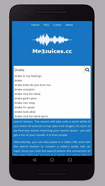 Mp3Juice Music app detail