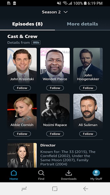 Amazon Prime Video app detail
