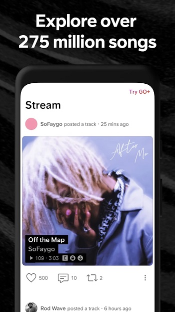 SoundCloud app detail