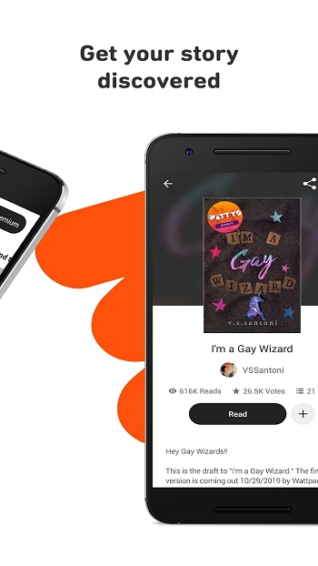 wattpad app detail